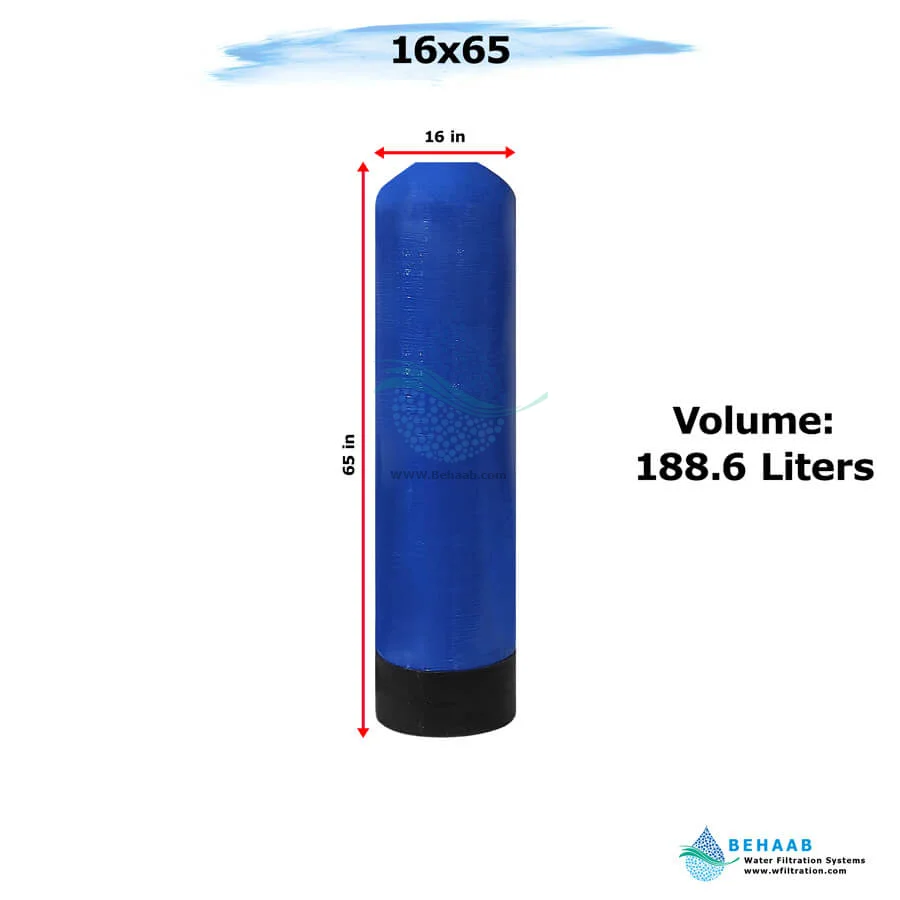 مخزن FRP هیدروتک سایز 16x65 - FRP Pressure Vessel Hydrotech 1665