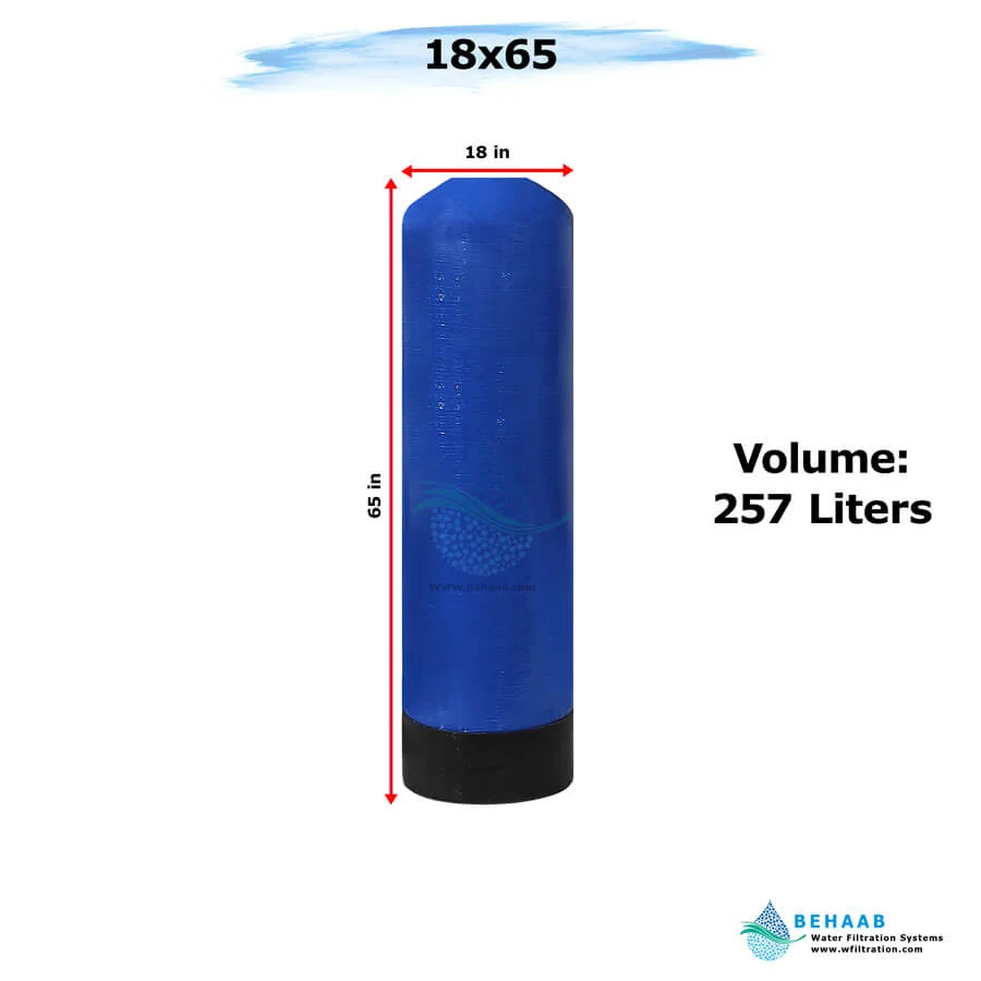 مخزن FRP هیدروتک سایز 18x65 - FRP Pressure Vessel Hydrotech 1865