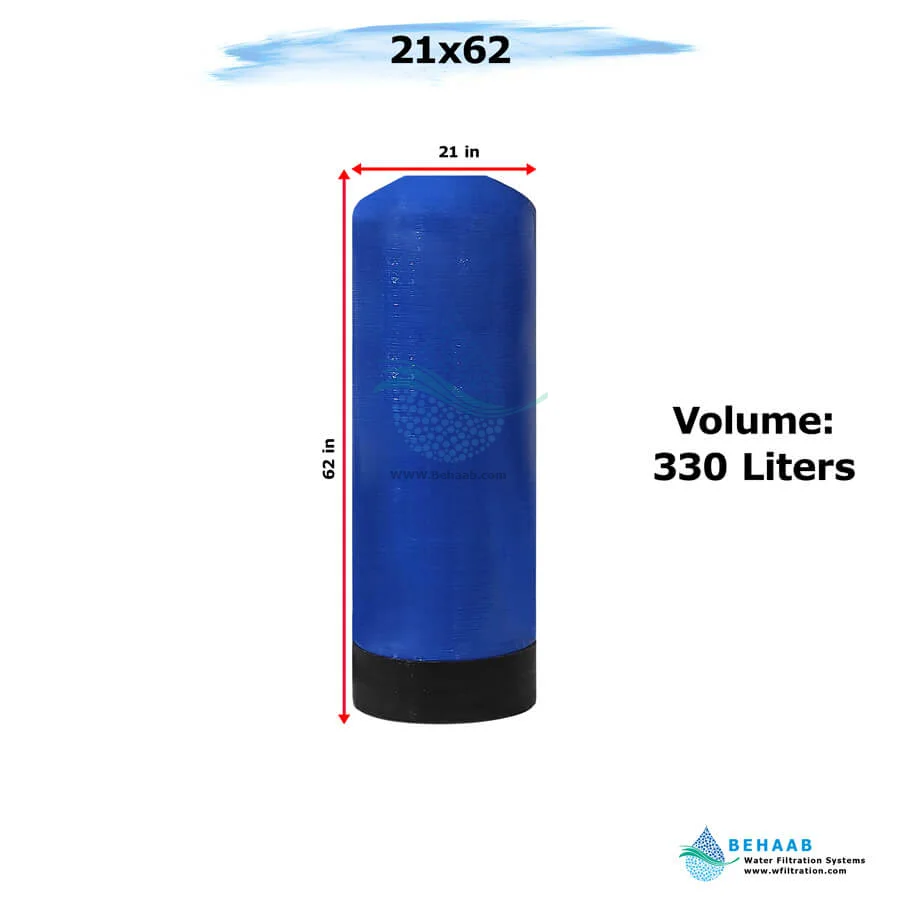 مخزن FRP هیدروتک سایز 21x62 - FRP Pressure Vessel Hydrotech 2162