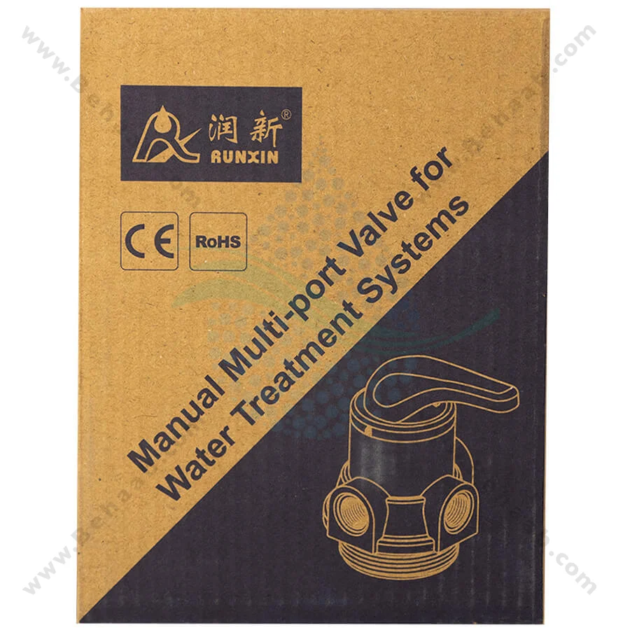 شیر دستی فیلتر FRP رانکسین مدل F56E2 - Runxin F56E2 Manual Multiport Filter Valve