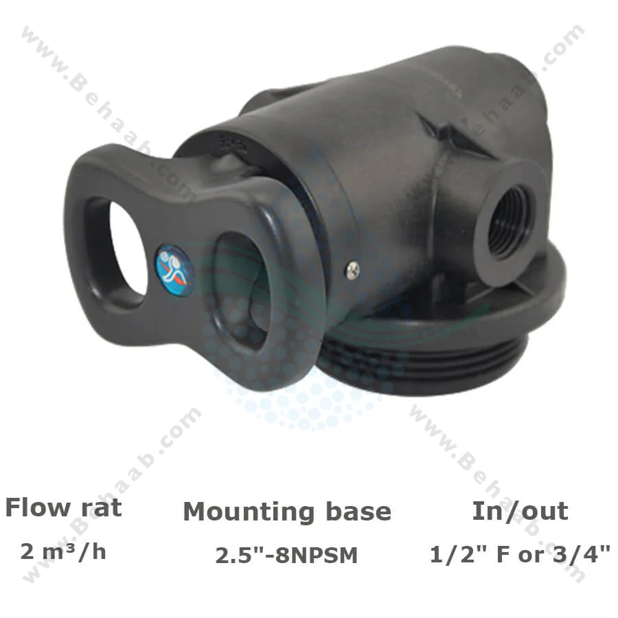 شیر دستی فیلتر FRP رانکسین مدل F56EC - Runxin F56EC Manual Multiport Filter Valve