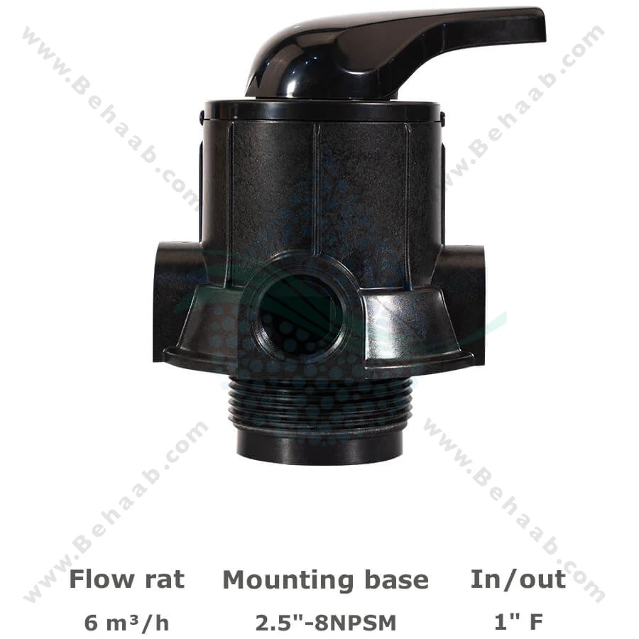شیر دستی فیلتر FRP رانکسین مدل F56F2 - Runxin F56F2 Manual Multiport Filter Valve
