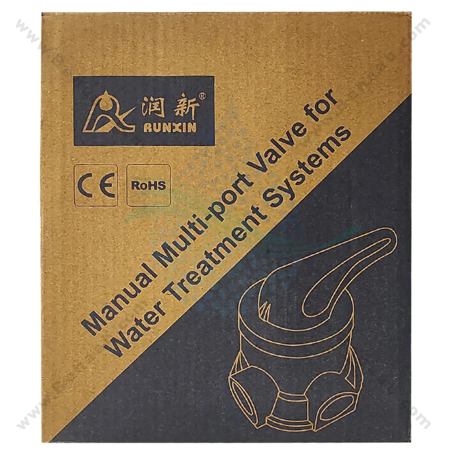 شیر دستی فیلتر FRP رانکسین مدل F56F2 - Runxin F56F2 Manual Multiport Filter Valve