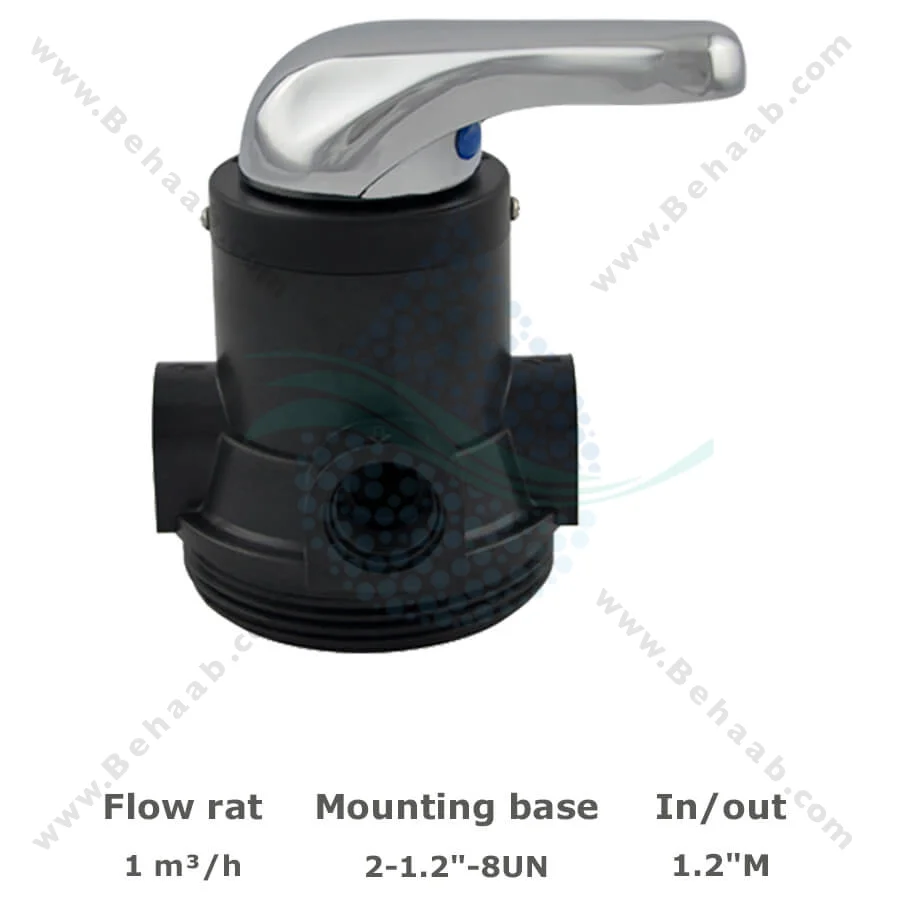 شیر دستی فیلتر FRP رانکسین مدل F52 - Runxin F52 Manual Multiport Filter Valve