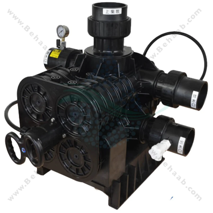شیر دستی فیلتر FRP رانکسین مدل F112BS - Runxin F112BS Manual Multiport Filter Valve