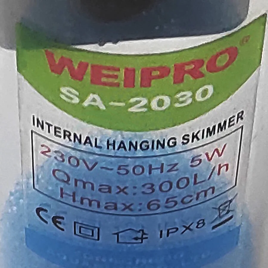 پروتئین اسکیمر مینی ویپرو مدل SA-2030 - Weipro Internal Mini Skimmer SA-2030