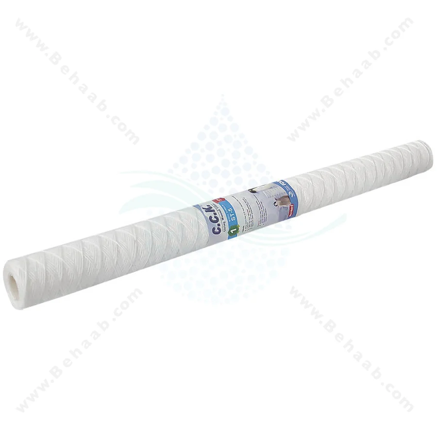 فیلتر نخ تابیده 30 اینچ اسلیم سی سی کا 5 میکرون ST-5 - 30-inch String Wound Sediment Water Filter Cartridge 5 Microns CCK