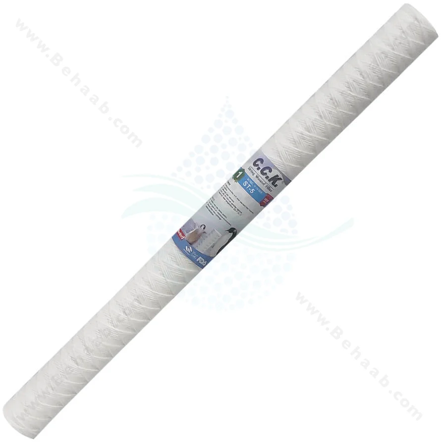 فیلتر نخ تابیده 30 اینچ اسلیم سی سی کا 5 میکرون ST-5 - 30-inch String Wound Sediment Water Filter Cartridge 5 Microns CCK