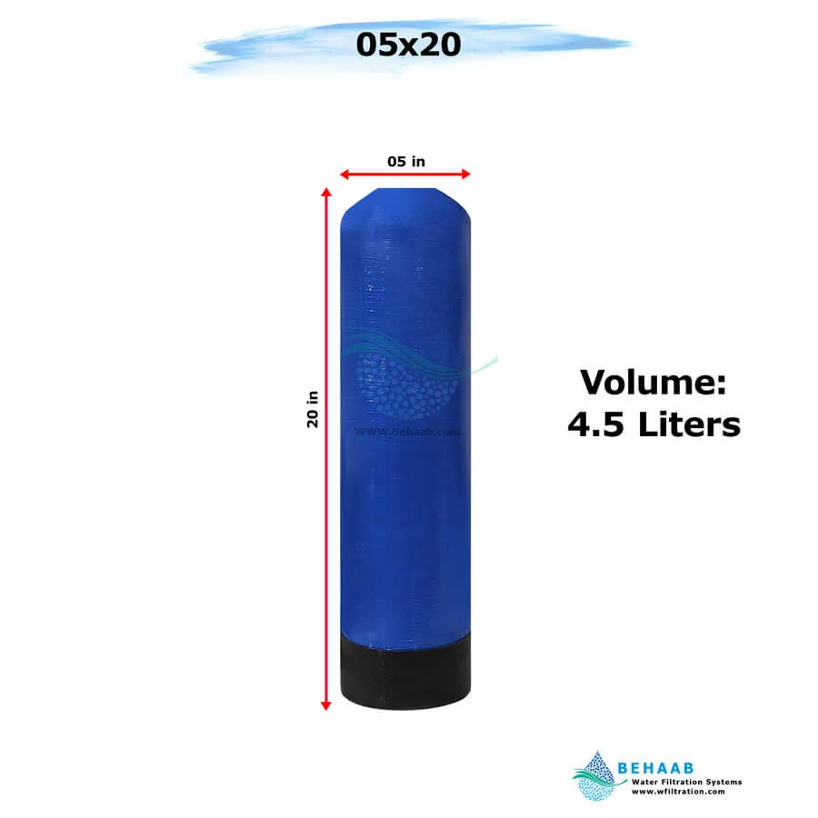 مخزن FRP هیدروتک سایز 5x20 - FRP Pressure Vessel Hydrotech 0520