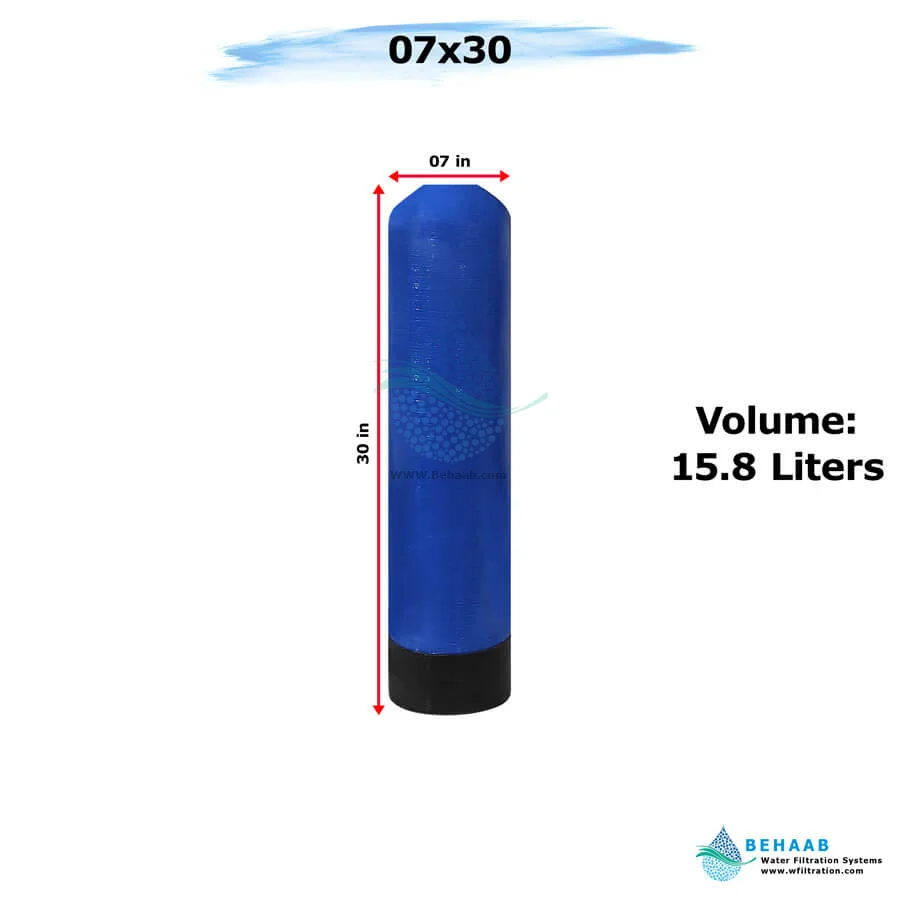مخزن FRP هیدروتک سایز 7x30 - FRP Pressure Vessel Hydrotech 0730