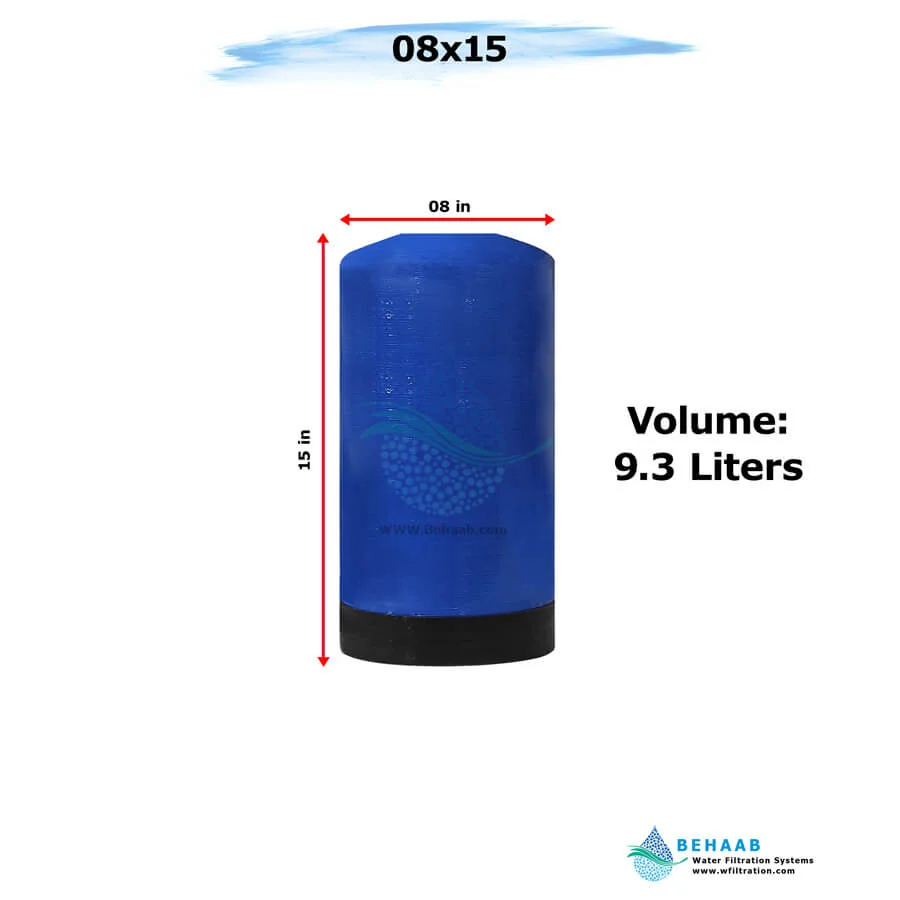 مخزن FRP هیدروتک سایز 8x15 - FRP Pressure Vessel Hydrotech 0815