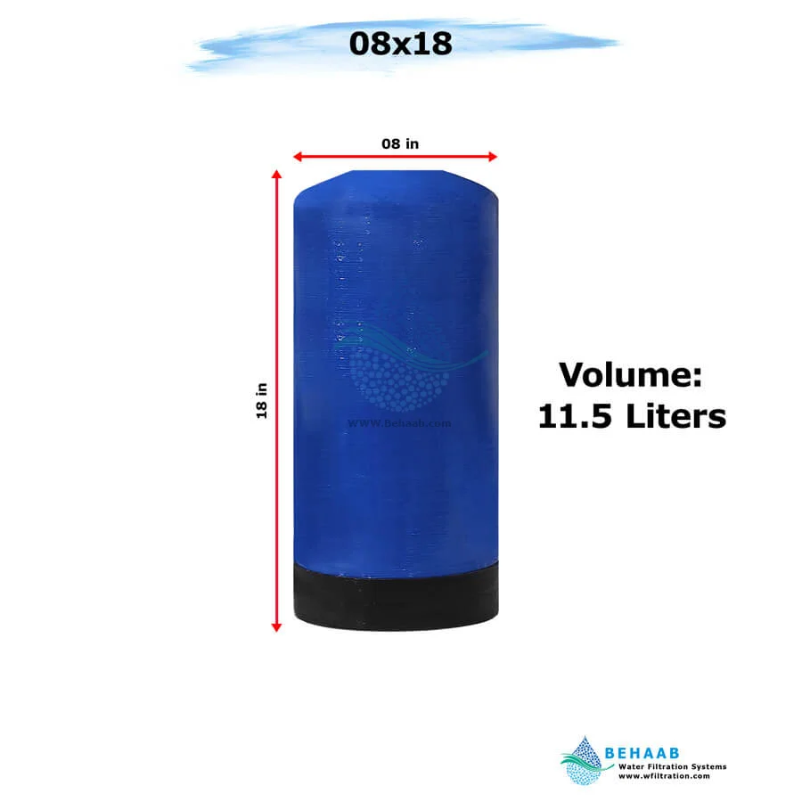 مخزن FRP هیدروتک سایز 8x18 - FRP Pressure Vessel Hydrotech 0818