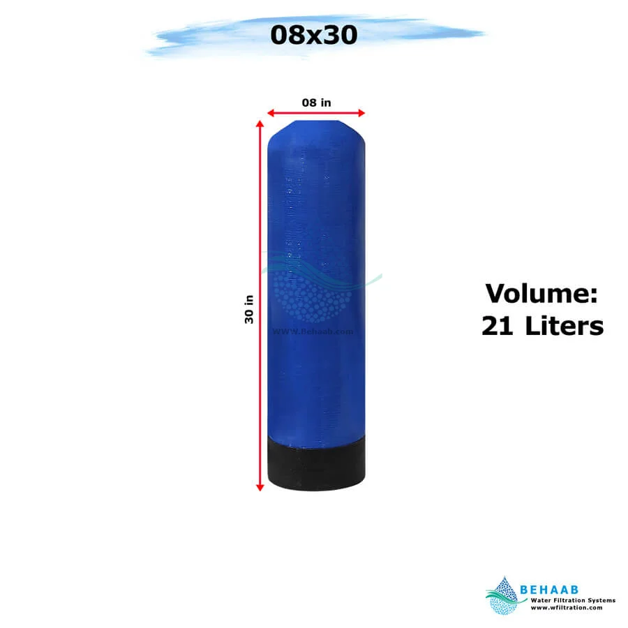 مخزن FRP هیدروتک سایز 8x30 - FRP Pressure Vessel Hydrotech 0830