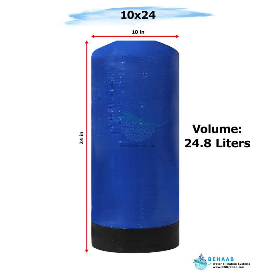 مخزن FRP هیدروتک سایز 10x24 - FRP Pressure Vessel Hydrotech 1024