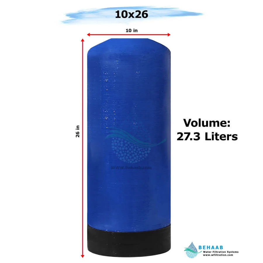 مخزن FRP هیدروتک سایز 10x26 - FRP Pressure Vessel Hydrotech 1026