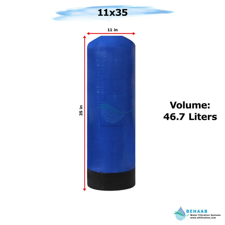 مخزن FRP هیدروتک سایز 11x35 - FRP Pressure Vessel Hydrotech 1135