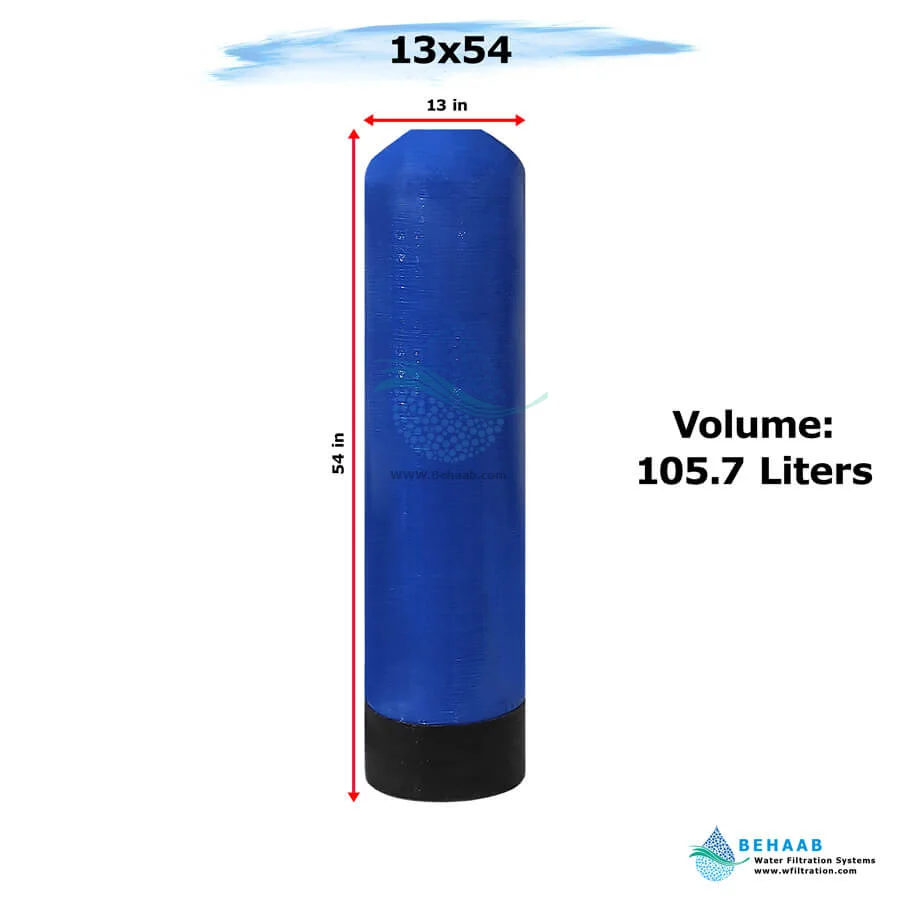 مخزن FRP هیدروتک سایز 13x54 - FRP Pressure Vessel Hydrotech 1354