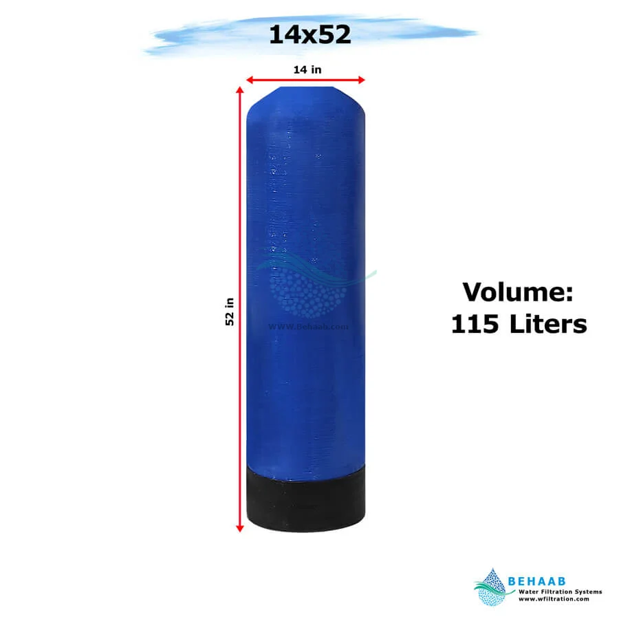 مخزن FRP هیدروتک سایز 14x52 - FRP Pressure Vessel Hydrotech 1452