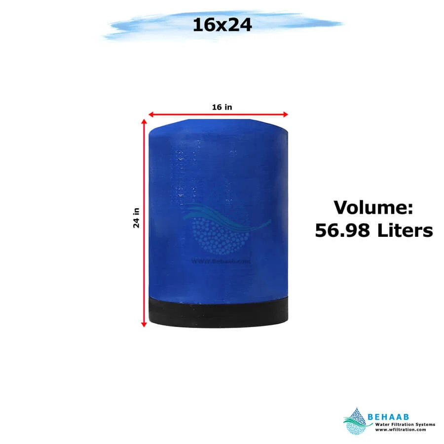 مخزن FRP هیدروتک سایز 16x24 - FRP Pressure Vessel Hydrotech 1624