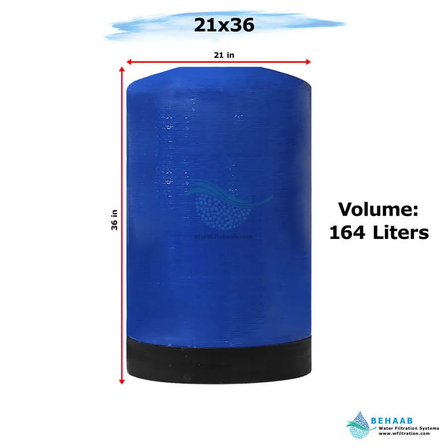 مخزن FRP هیدروتک سایز 21x36 - FRP Pressure Vessel Hydrotech 2136