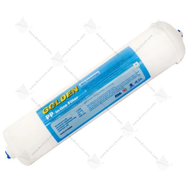 فیلتر اینلاین الیافی گلدن 5 میکرون - Sediment Polypropylene Inline Filter_Golden