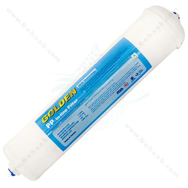 فیلتر اینلاین الیافی گلدن 5 میکرون - Sediment Polypropylene Inline Filter_Golden