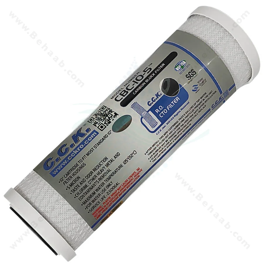 فیلتر کربن بلاک سی سی کا اورجینال مدل CBC-10-5 - Home Carbon Block Cartridge CCK