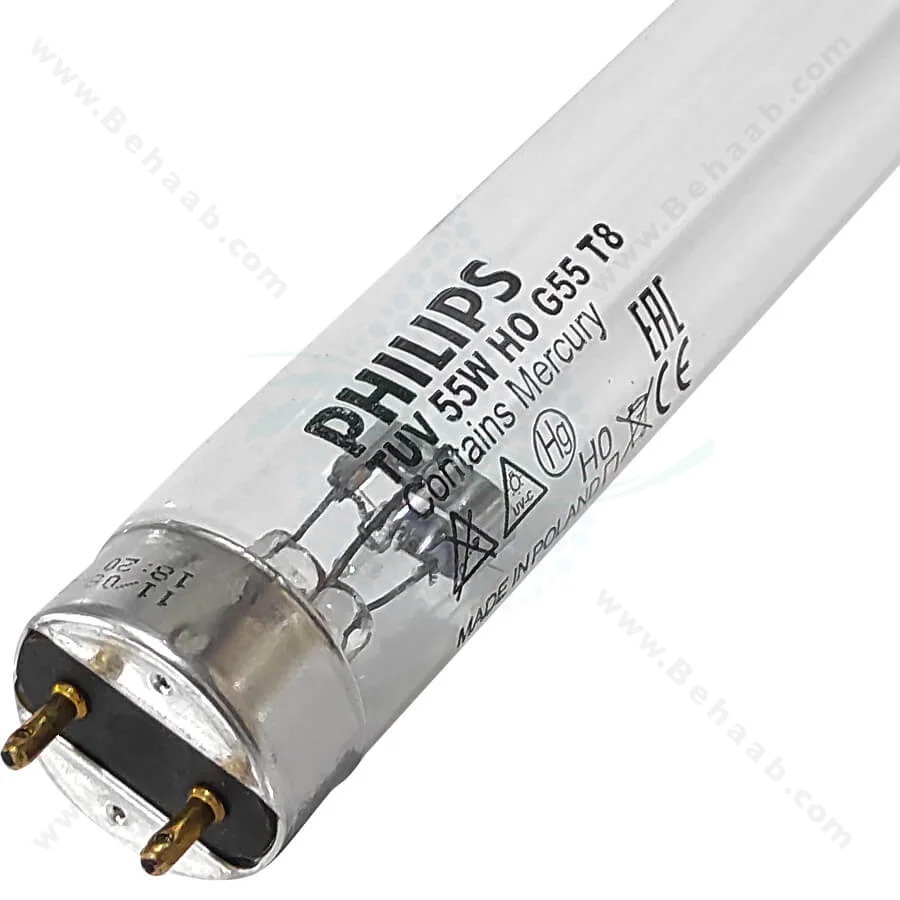 لامپ یو وی سی 55 وات فیلیپس - Philips TUV 55W HO G55 T8 Ultraviolet Lamp