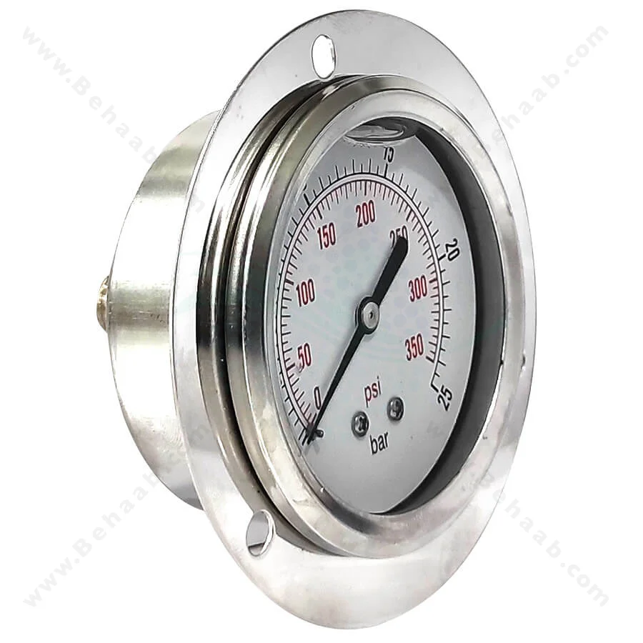 گیج فشار عقربه‌ ای 25 بار - Pressure Gauge 0-25 bar