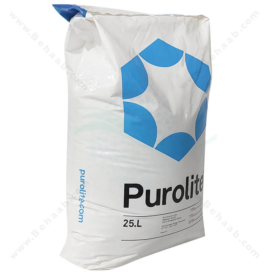 رزین کاتیونی پرولایت PUROLITE مدل C100E - Purolite C100E Cation Water Softener Resin
