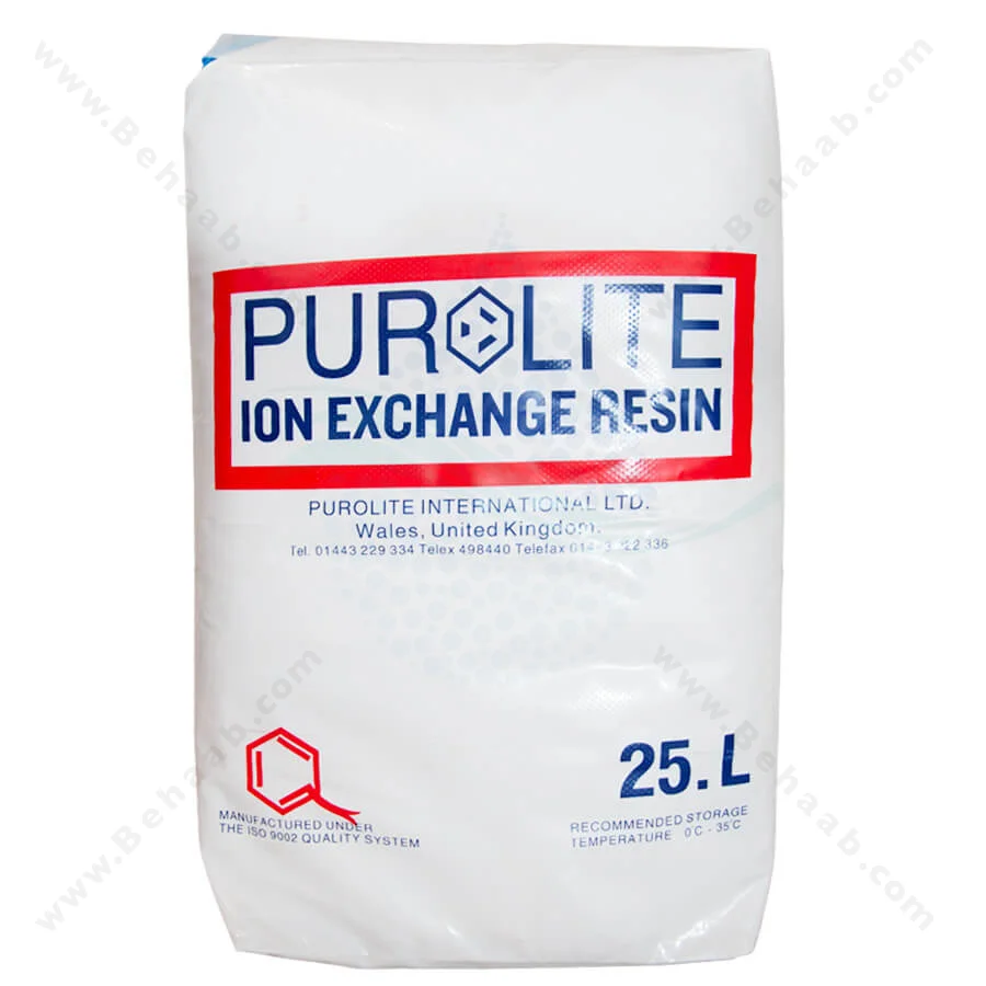 رزین کاتیونی پرولایت PUROLITE مدل C100 - Purolite C100 Cation Water Softener Resin
