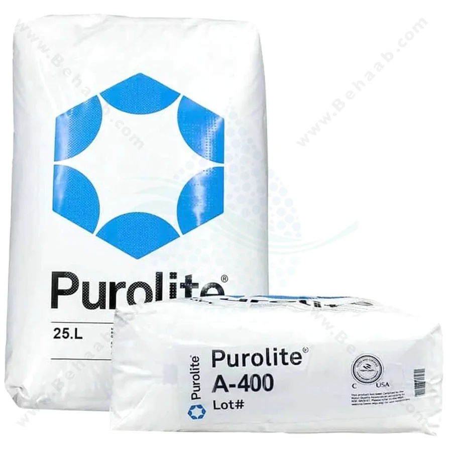 رزین آنیونی پرولایت PUROLITE مدل A400 - Purolite A400 Anion Water Softener Resin