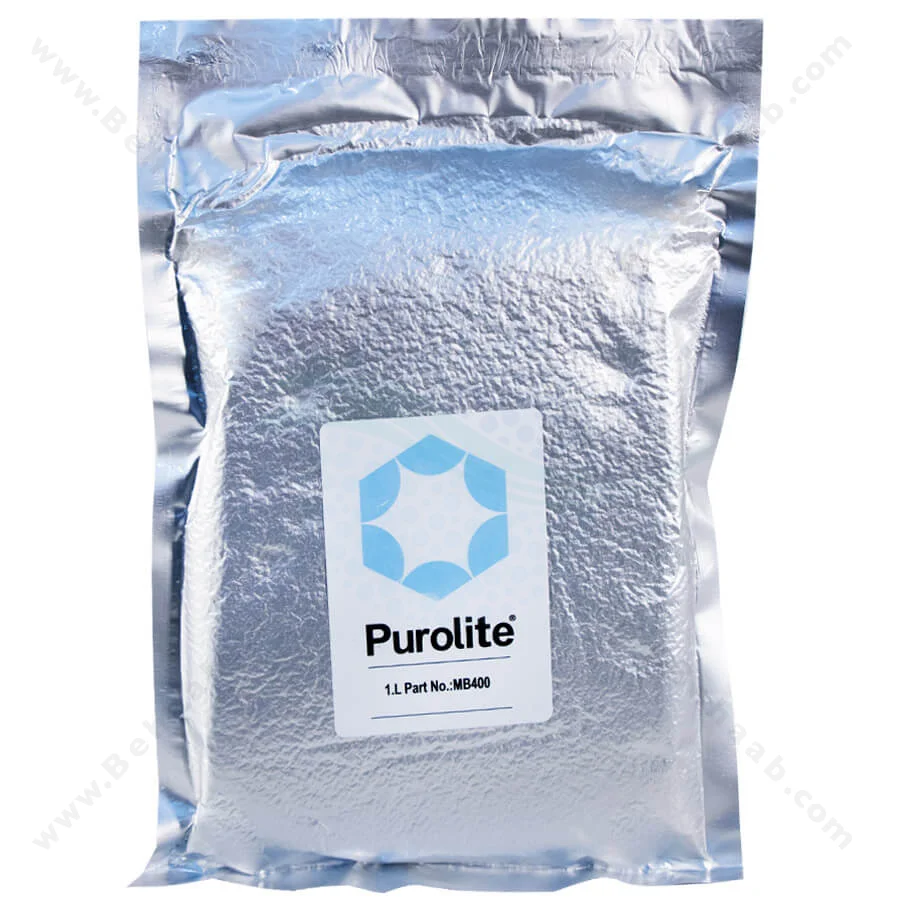 رزین میکس بد پرولایت PUROLITE مدل MB400 یک لیتری - Purolite MB400 Mixed Bed Water Softener Resin