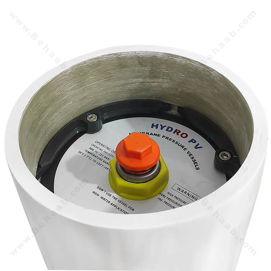 پرشر وسل 8 اینچ شش المانه ساید پورت هیدرو پی وی Hydro PV - Hydro PV 8 Inch 300 psi Side Port Membrane Pressure Vessel