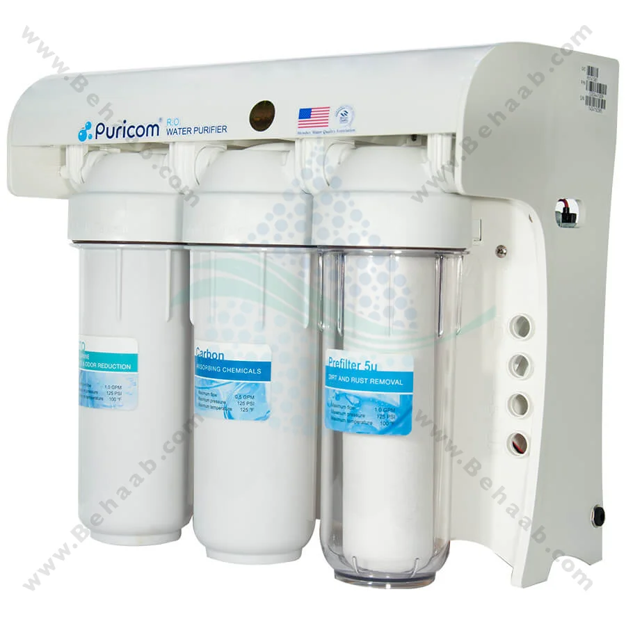 دستگاه تصفیه آب پیوریکام 6 مرحله CE-4 - PURICOM CE4 6Stage Reverse Osmosis Water Filtration System