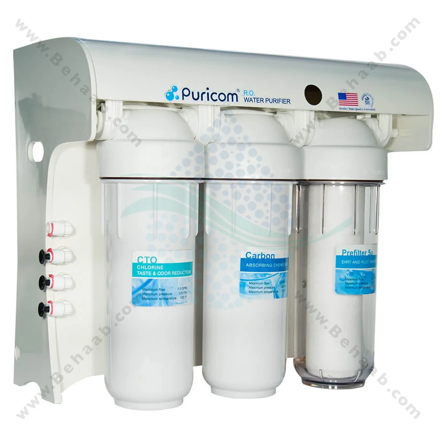 دستگاه تصفیه آب پیوریکام 6 مرحله CE-4 - PURICOM CE4 6Stage Reverse Osmosis Water Filtration System