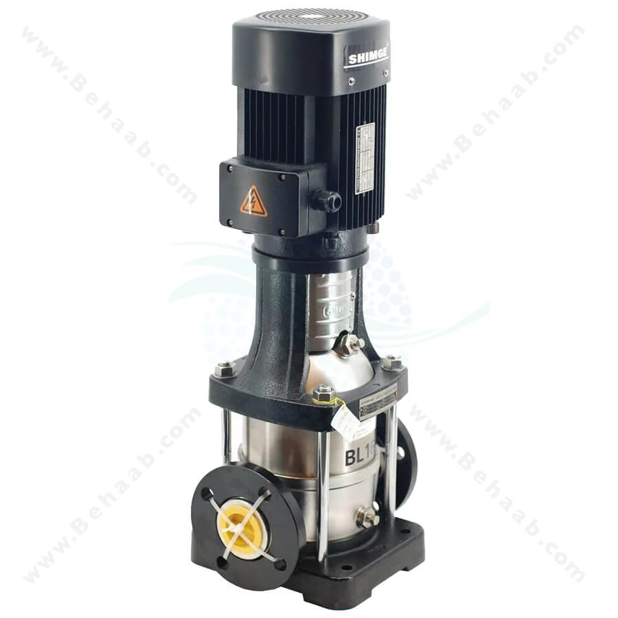 پمپ طبقاتی عمودی شیمجه مدل BL 4-16 - Shimge Vertical Multi-Stage Centrifugal Pump BL 4-16
