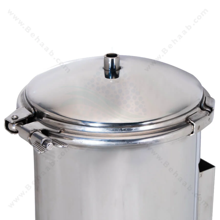هوزینگ استیل 20 اینچ 5 المانه آکوا وین مدل VC-20-5 - AQUA WIN 5*20 Inch Multi Cartridge Stainless Steel Filter Housing