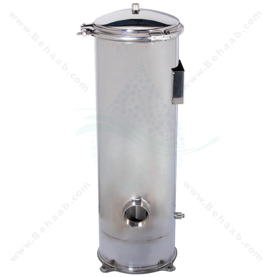 هوزینگ استیل 20 اینچ 5 المانه آکوا وین مدل VC-20-5 - AQUA WIN 5*20 Inch Multi Cartridge Stainless Steel Filter Housing