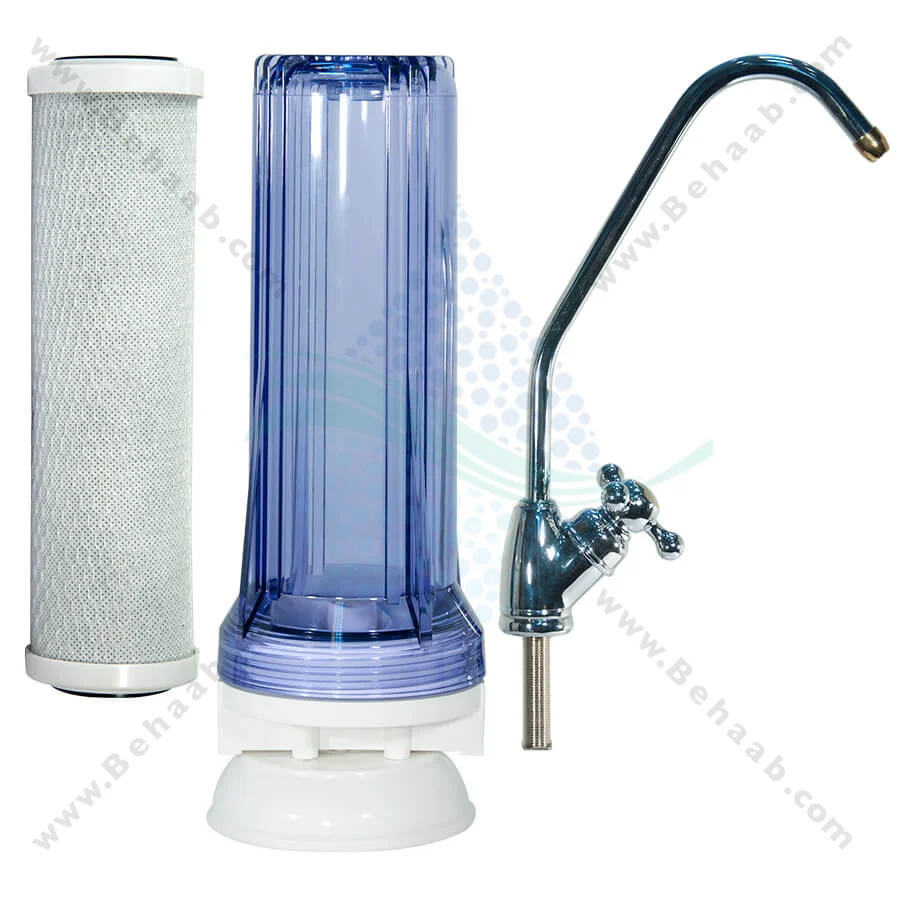 دستگاه تصفیه آب تک مرحله کربن جامد-زیر سینکی - 1Stage Water Purification under Sink with Carbon Block Cartridge