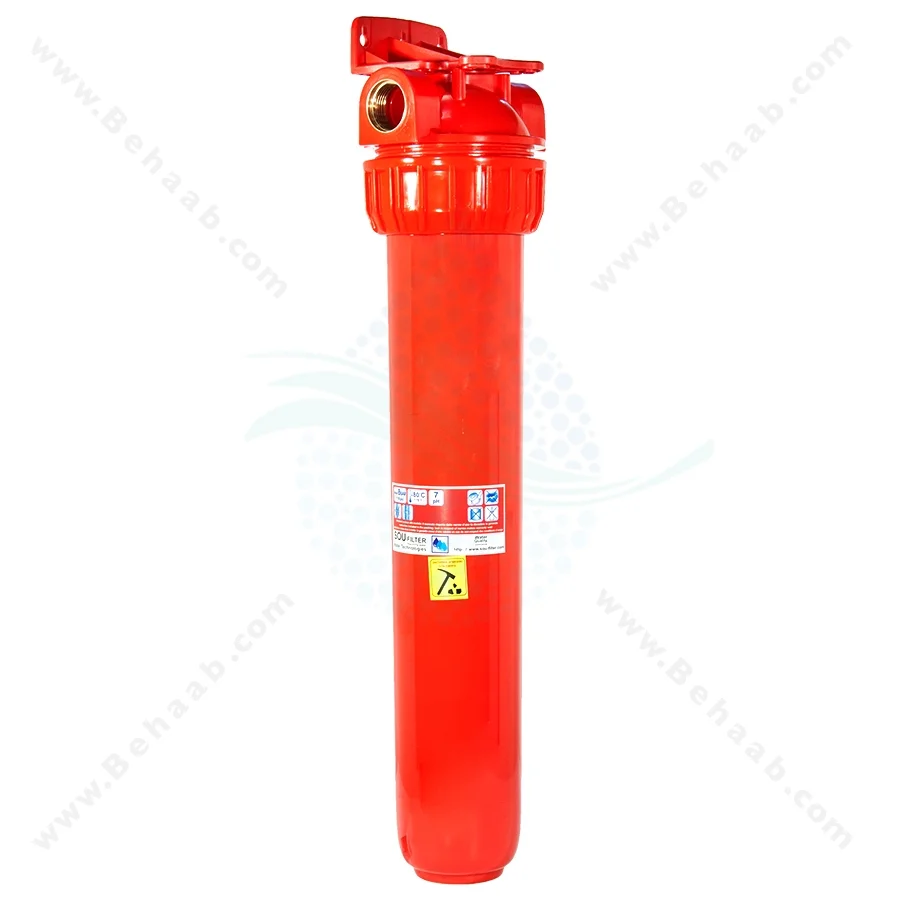 هوزینگ آب گرم 20 اینچ ورودی 1 اینچ سوفیلتر - Water Filter Housing 20 inch with 1 inch input for Hot Water Soufilter