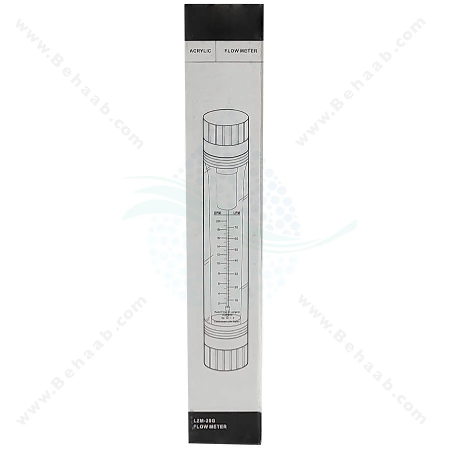 فلومتر خطی 75LPM مدل LZM-25G - LZM-25G Inline Water Flow Meter