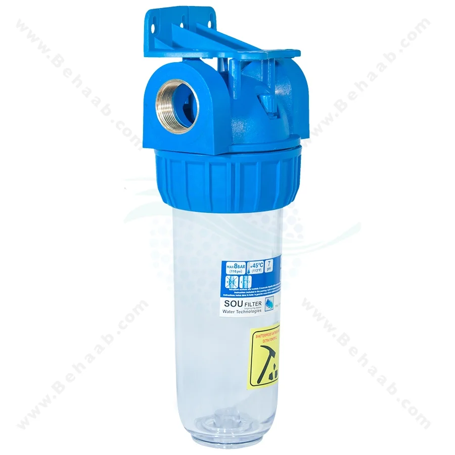 هوزینگ 10 اینچ ورودی 1/4-1 اینچ سوفیلتر - Water Filter Housing 10 inch with 1-1/4 inch input soufilter
