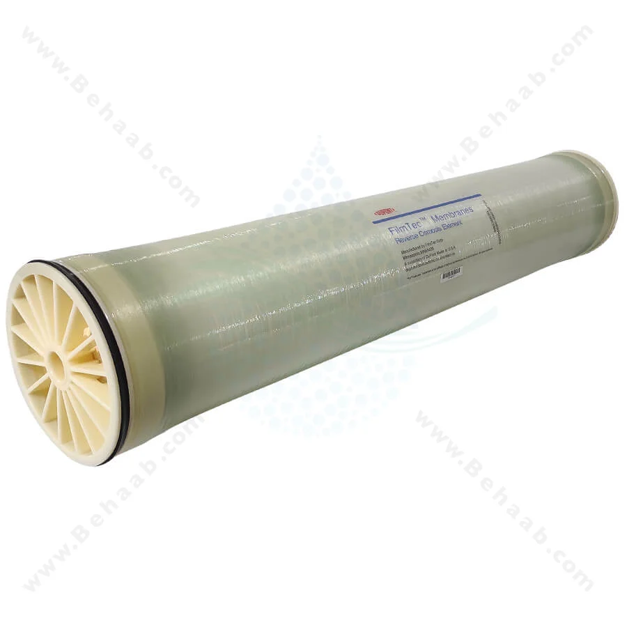 فیلتر ممبران دریایی 8 اینچ فیلمتک (FILMTEC) مدل SW30HRLE-400 - 8inch Filmtec SW30HRLE-400 Industrial RO Membrane