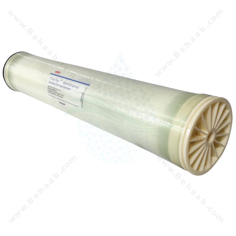 فیلتر ممبران دریایی 8 اینچ فیلمتک (FILMTEC) مدل SW30HRLE-400i - 8inch Filmtec SW30HRLE-400i Industrial RO Membrane