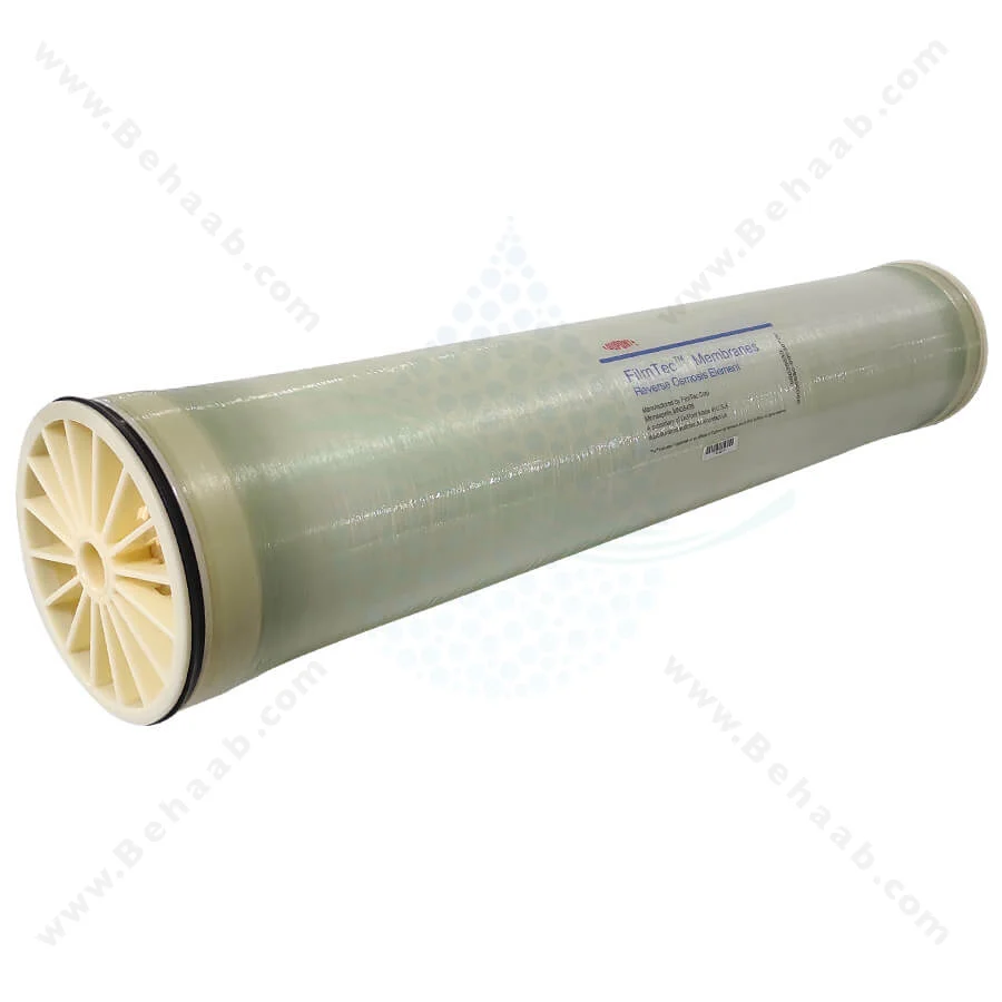 فیلتر ممبران دریایی 8 اینچ فیلمتک (FILMTEC) مدل SW30HRLE-400i - 8inch Filmtec SW30HRLE-400i Industrial RO Membrane