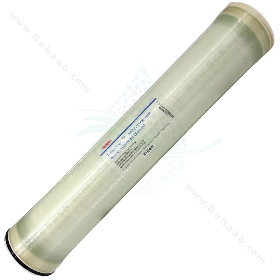 فیلتر ممبران دریایی 8 اینچ فیلمتک (FILMTEC) مدل SW30HRLE-400i - 8inch Filmtec SW30HRLE-400i Industrial RO Membrane