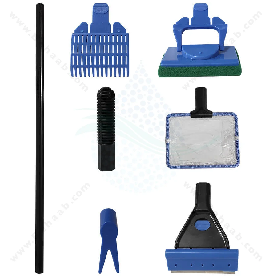 ست تمیز کننده آکواریوم 5 کاره جینگی مدل JY-5X - Jingye Aquarium Cleaner 5 In 1 Clean Set JY-5X