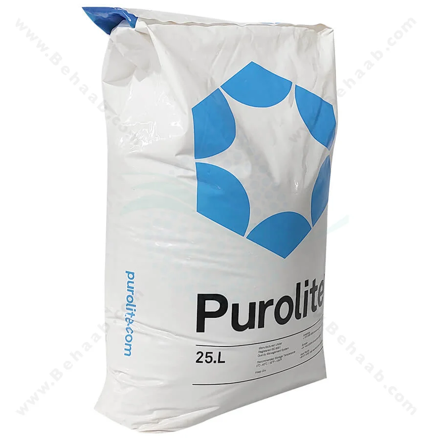 رزین کاتیونی پرولایت PUROLITE مدل Purofine PFC100 - Purolite Purofine PFC100 Strong Acid Cation Ion Exchange Resin