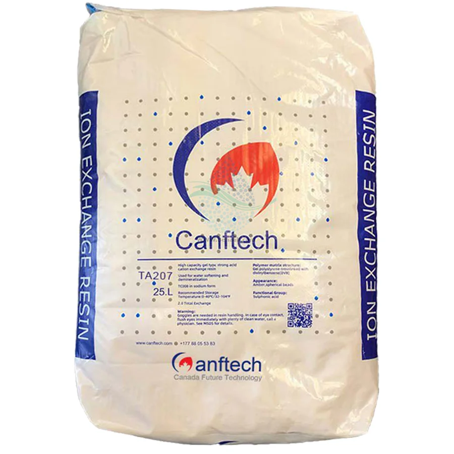 رزین آنیونی کنفتک Canftech مدل TA207 سیکل CL - Canftech TA207-CL Strong Base Anion Ion Exchange Resin